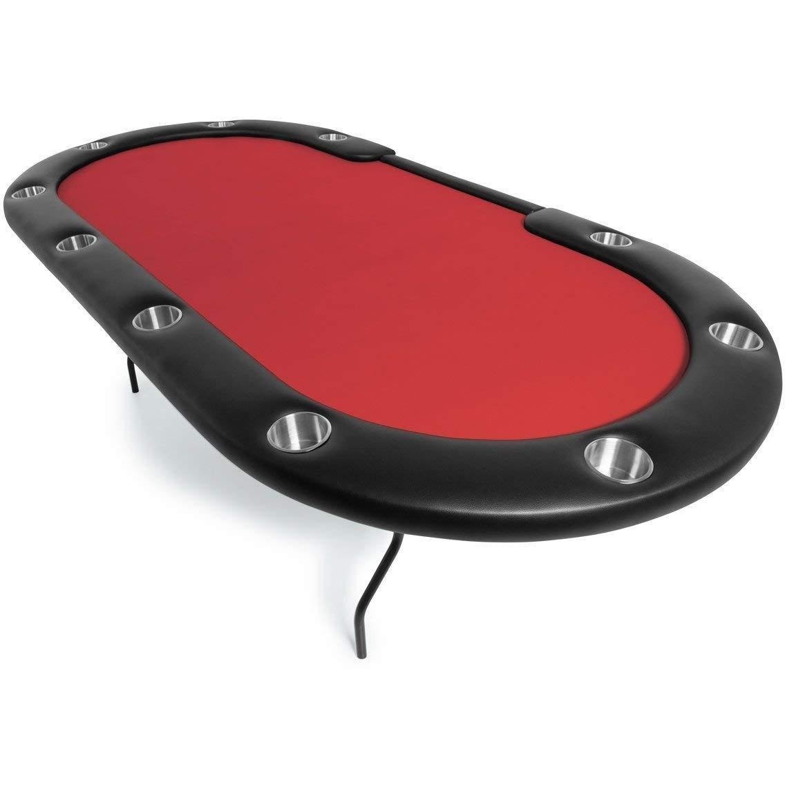BBO Poker Tables Aces Pro Folding Poker Table 10 Person and Dealer - Upper Livin