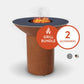 Arteflame Classic 40" Grill High Round Base Starter Bundle - Upper Livin