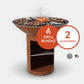 Arteflame Classic 40" Grill High Round Base with Starter Bundle - Upper Livin