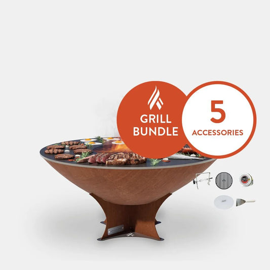 Arteflame Classic 40" Grill Low Euro Base Home Chef Bundle - Upper Livin