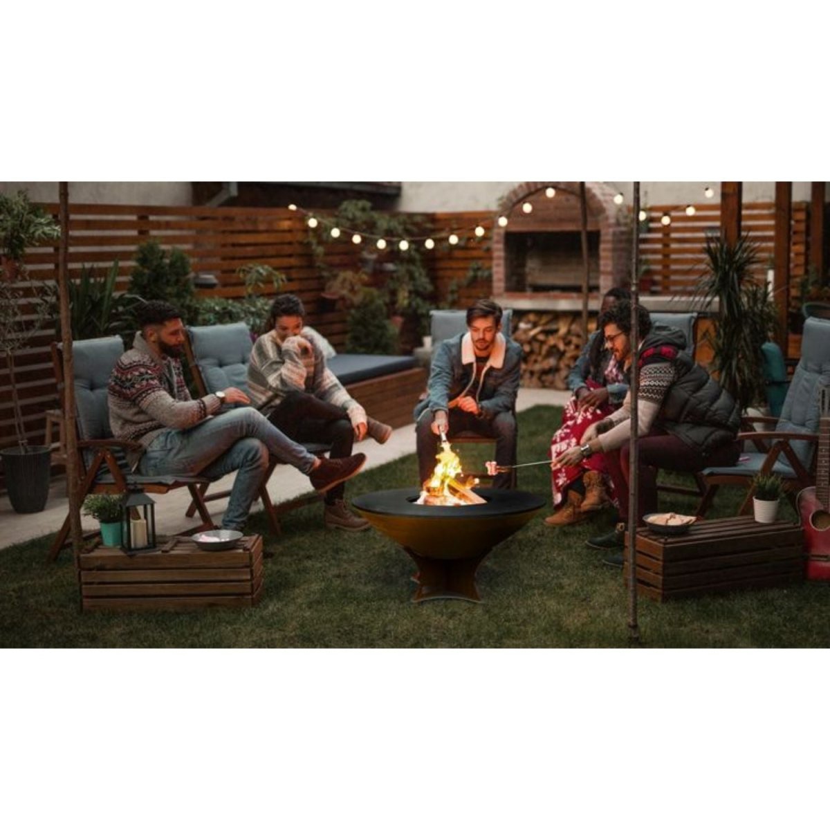 Arteflame Classic 40" Grill - Low Round Base - Upper Livin