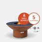 Arteflame Classic 40" Grill Low Round Base Home Chef Bundle - Upper Livin