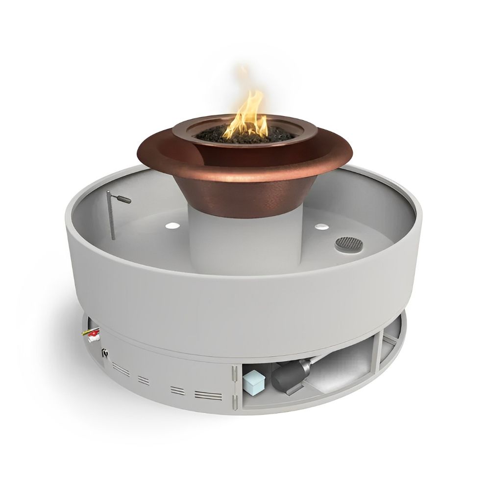 The Outdoor Plus 60" Round Olympian Fire & Water Fountain-Upper Livin