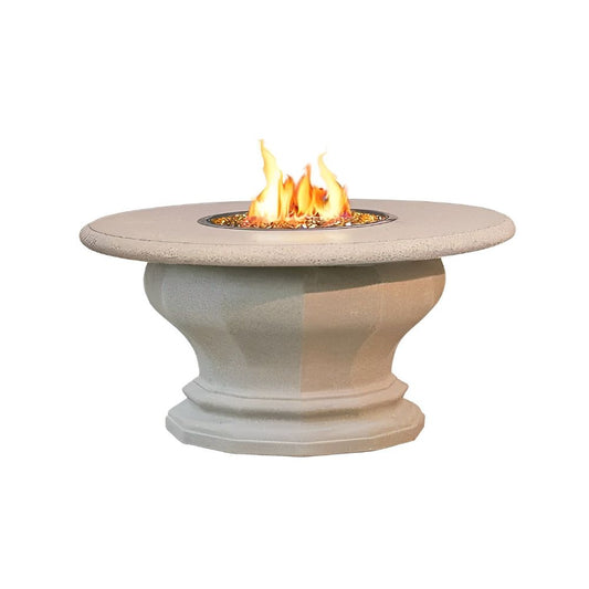 American Fyre Designs Inverted Fire Table with Concrete Top- Upper Livin
