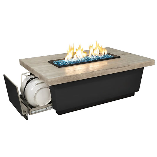 American Fyre Designs Reclaimed Wood Contempo Fire Table - Upper Livin