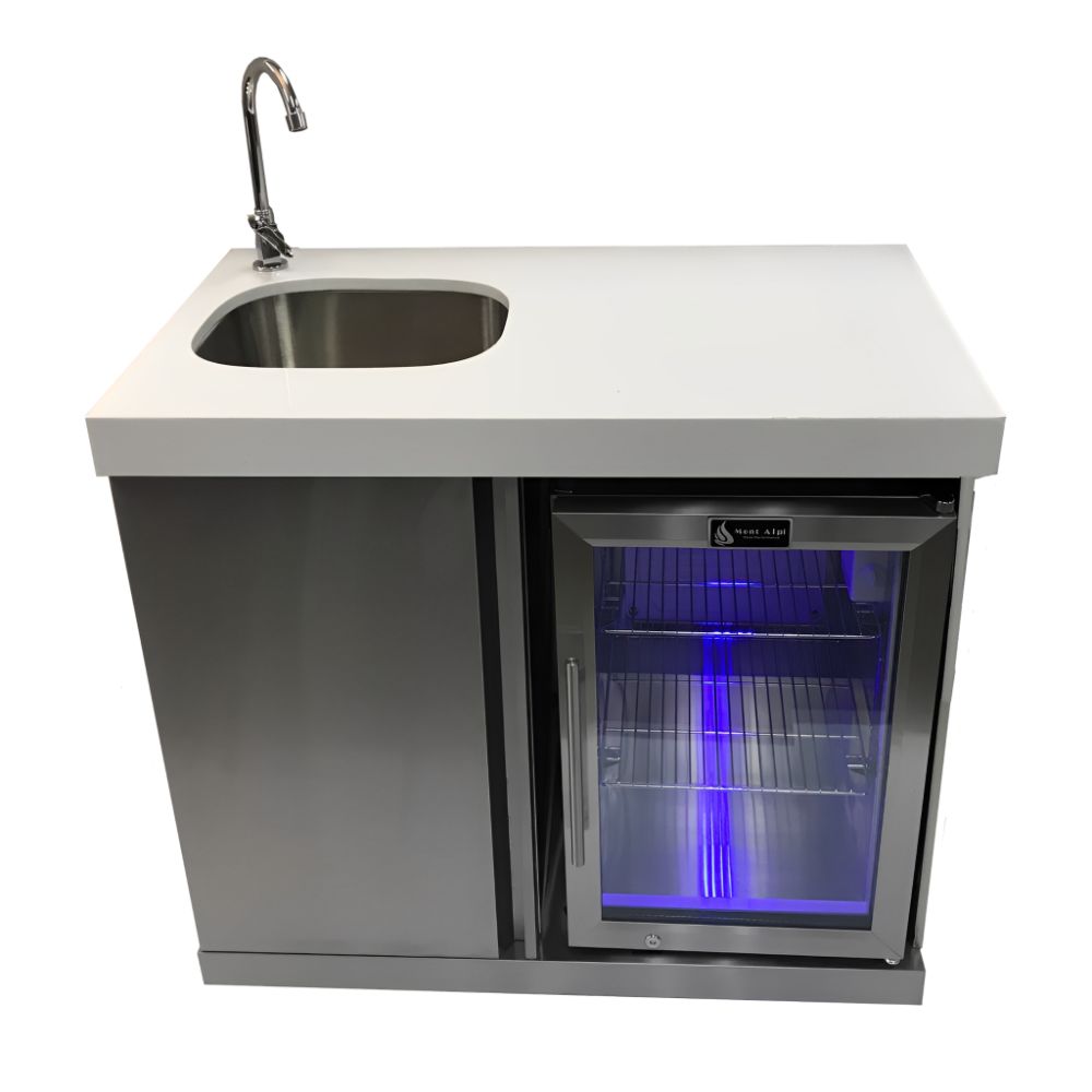 Mont Alpi Stainless Steel Beverage Center - Upper Livin