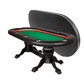 BBO Poker Tables Elite Alpha LED Black Oval Poker Table 10 Person - Upper Livin