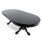 BBO Poker Tables Elite Alpha LED Black Oval Poker Table 10 Person - Upper Livin