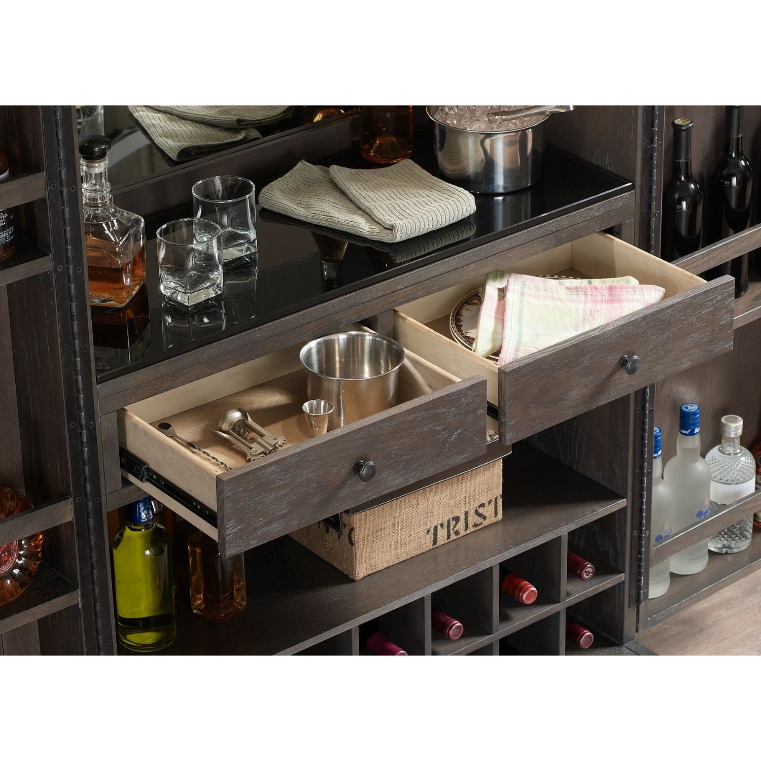 American Heritage Fairfield Wine Cabinet - Upper Livin
