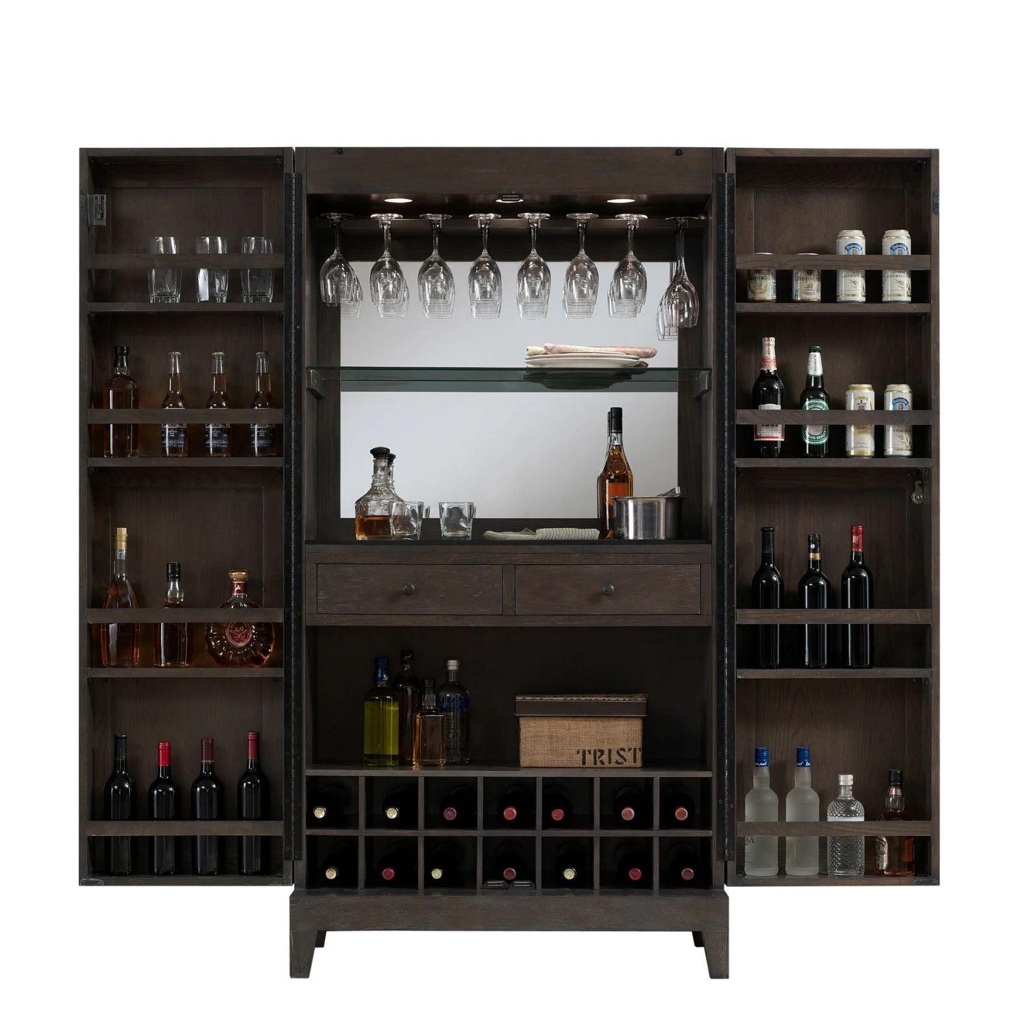 American Heritage Fairfield Wine Cabinet - Upper Livin