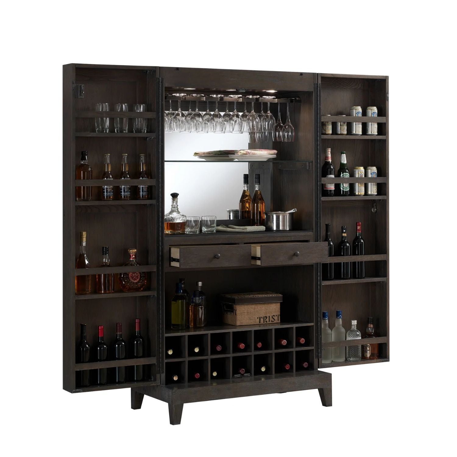 American Heritage Fairfield Wine Cabinet - Upper Livin