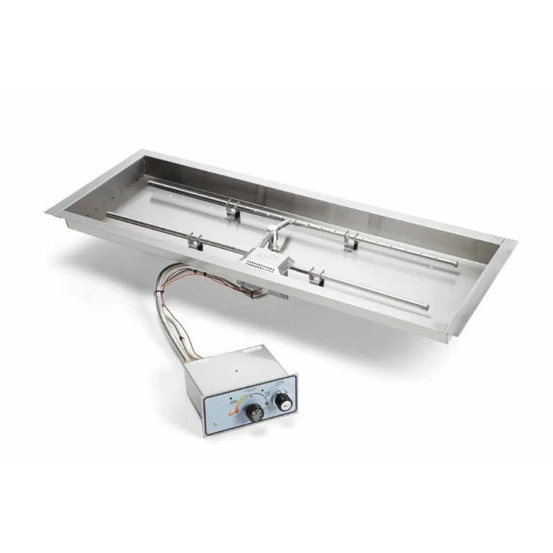 HPC 36x14" SST Torpedo Rectangle Enclosure Fire Pit Insert - Upper Livin