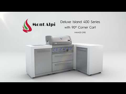 Mont Alpi 400 Deluxe island with 90 degree corner - Upper Livin