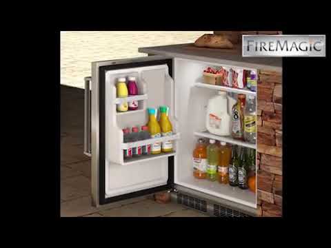 Fire Magic Outdoor Rated Premium Compact Refrigerator - Upper Livin