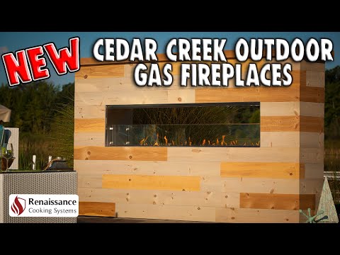 RCS Cedar Creek 72" Outdoor Gas Fireplace - Upper Livin