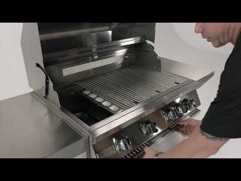 KoKoMo Grills 32” Professional Built in 4" Burner Gas Grill - Upper Livin