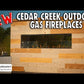 RCS Cedar Creek 36" Outdoor Gas Fireplace - Upper Livin