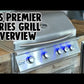 RCS Grills 40" Premier Grill Blue LED  Burner - Upper Livin
