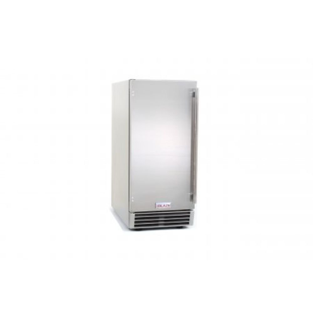 Blaze 50 LB. 15 Inch Outdoor Ice Maker with Gravity Drain-Upper Livin