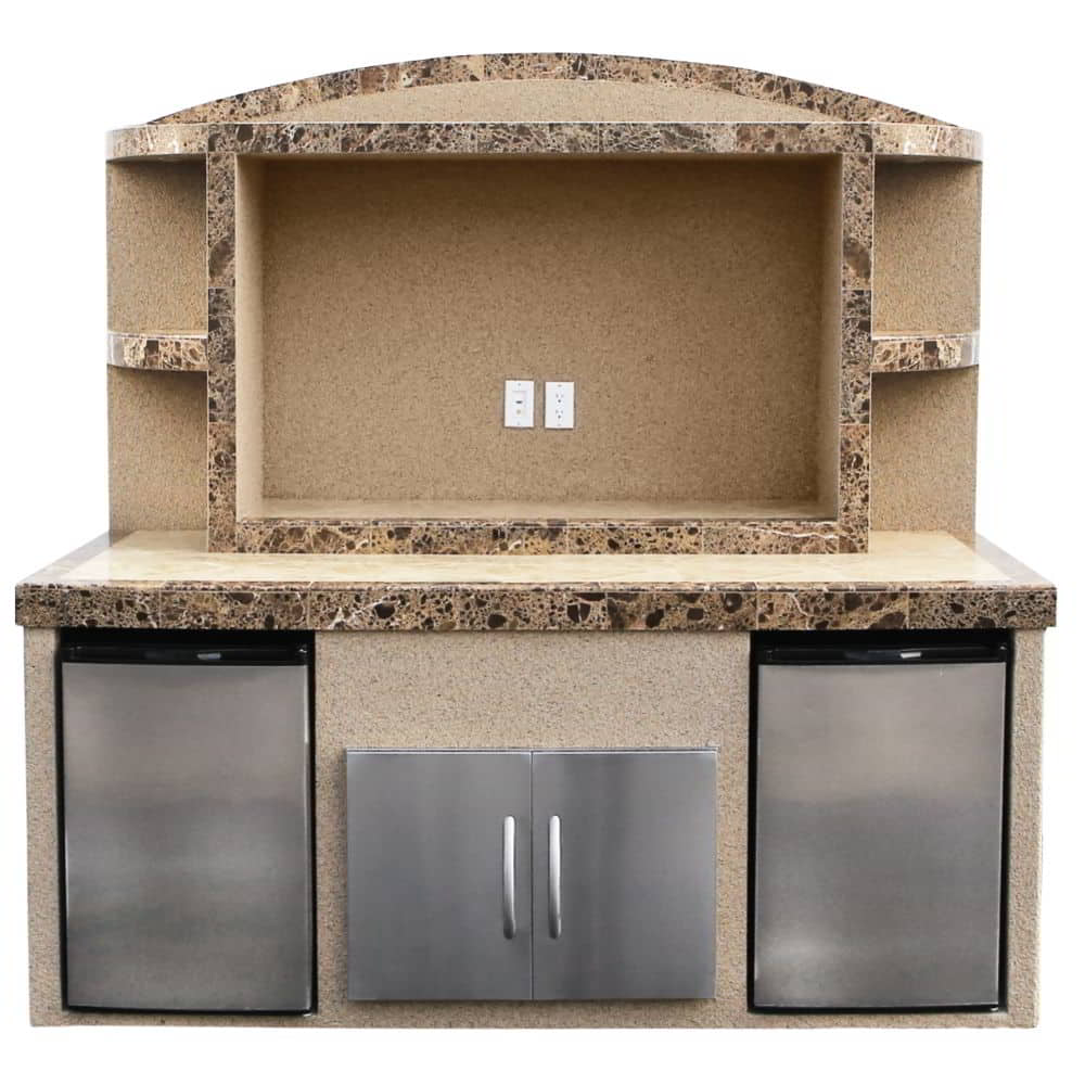 Cal Flame ODC-1 Paradise Outdoor Entertainment Center - Upper Livin