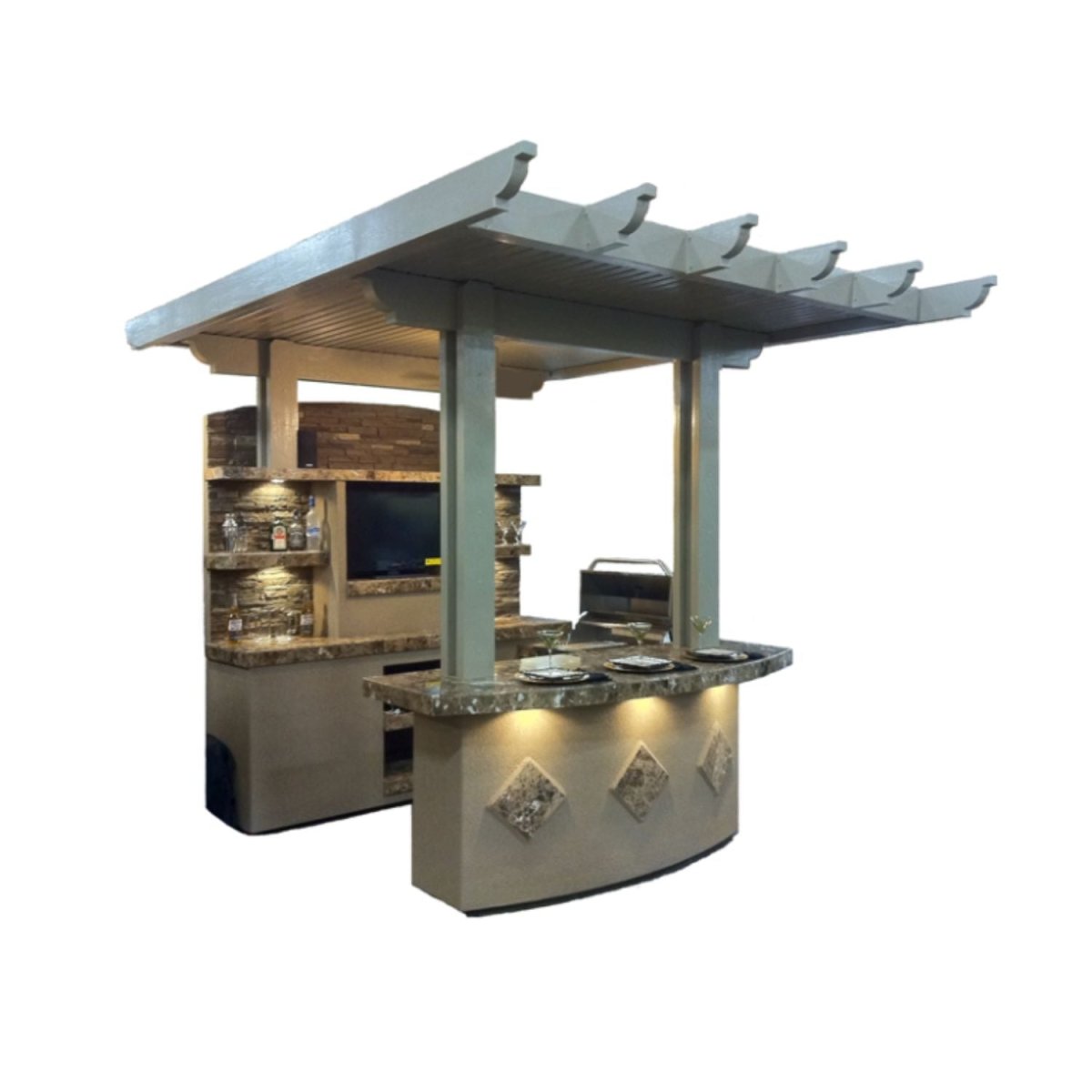 KoKoMo Grills St. Croix Outdoor Kitchen Built In BBQ Grill  - Upper Livin