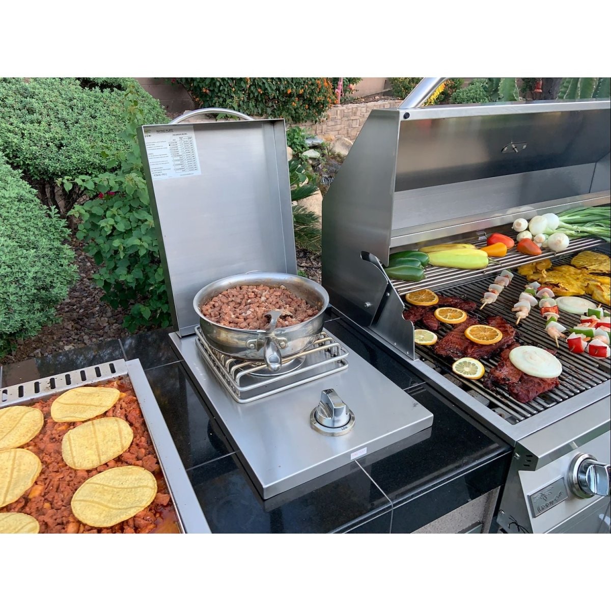 KoKoMo Grills Teppanyaki Griddle Built-In BBQ Grill - Upper Livin