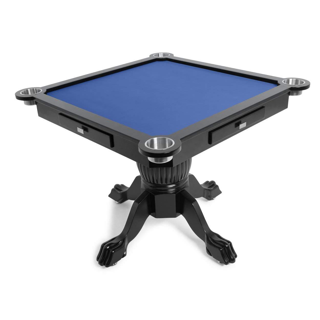 BBO Poker Tables Levity Black Square Poker Game Table 4 Person  - Upper Livin