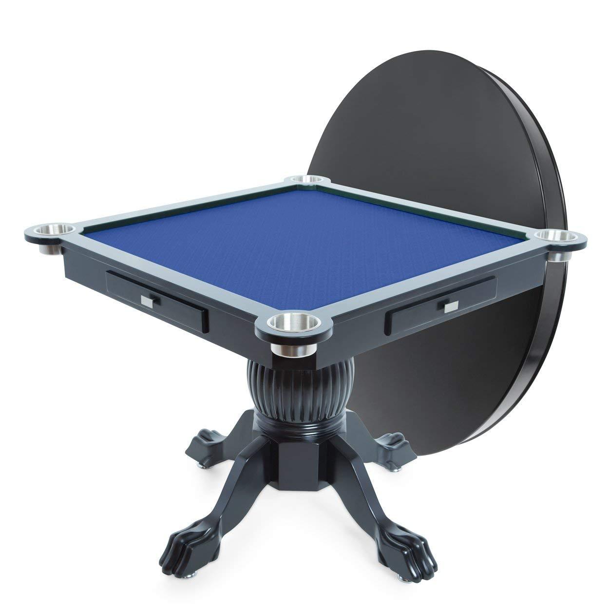BBO Poker Tables Levity Black Square Poker Game Table 4 Person  - Upper Livin