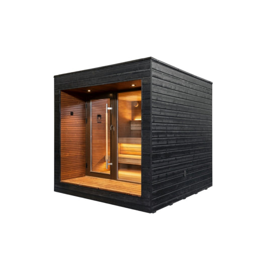 Auroom Arti Wood Outdoor Modular Cabin Sauna Kit, 5 person - Upper Livin