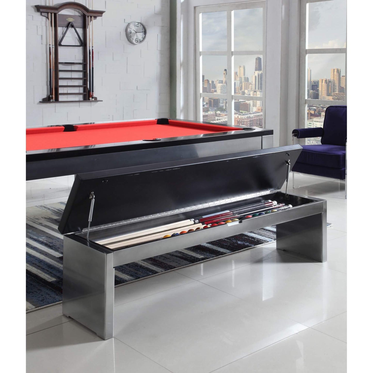 Playcraft Monaco Slate Pool Table with Dining Top - Upper Livin