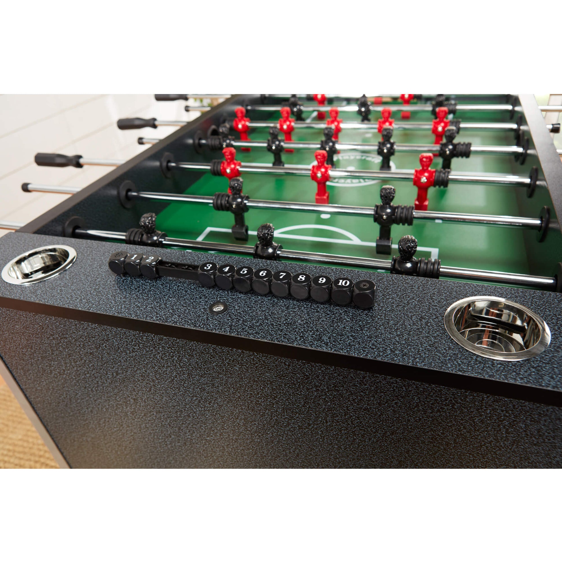 Playcraft Pitch Foosball Table Charcoal Finish - Upper Livin