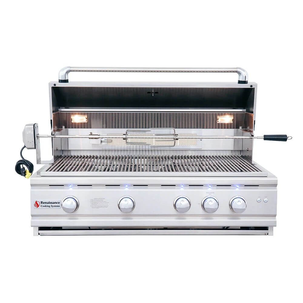 RCS Grills 38" Cutlass Pro Grill Blue LED Burner - Upper Livin