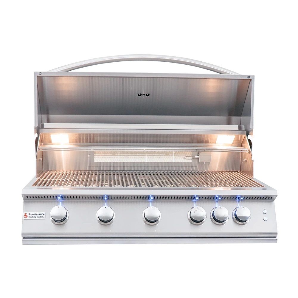 RCS Grills 40" Premier Grill Blue LED  Burner - Upper Livin