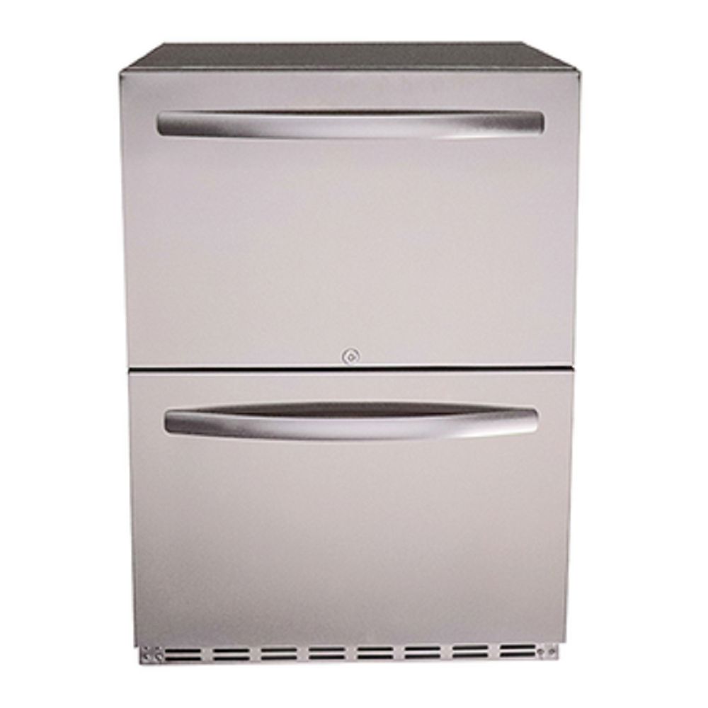 RCS Grills Stainless Two Drawer Refrigerator-UL Rated - Upper Livin