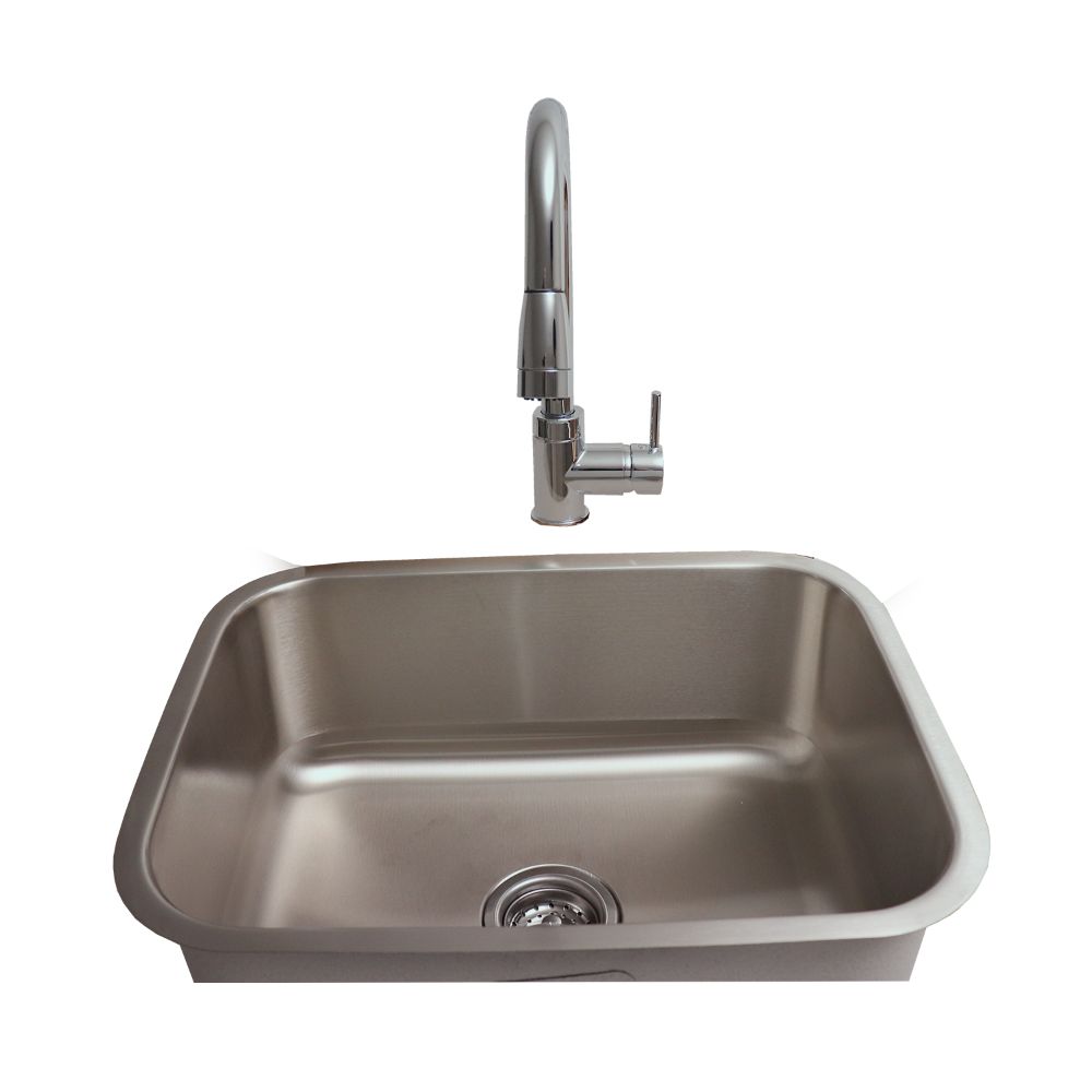 RCS Grills Stainless Undermount Sink & Faucet - Upper Livin