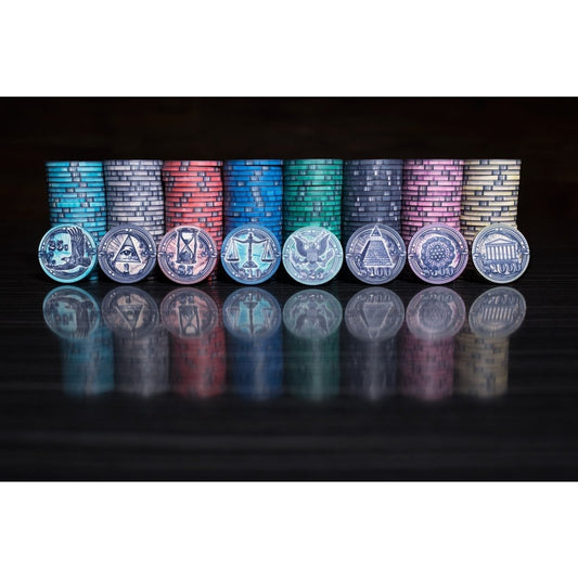 BBO Poker Tables The Mint 500 Piece Ceramic Poker Chip Set 10 gram - Upper Livin