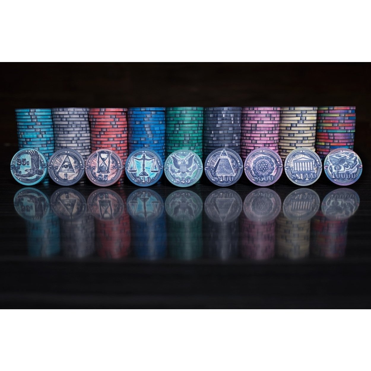 BBO Poker Tables The Mint 500 Piece Ceramic Poker Chip Set 10 gram - Upper Livin