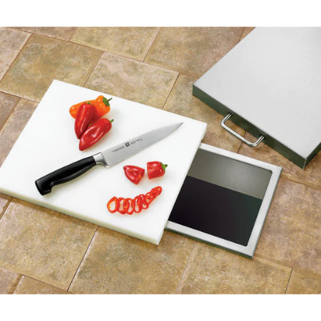 Summerset 14" Trash Chute and Cutting Board with Lid - Upper Livin