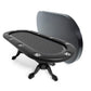 BBO Poker Tables Elite Black Oval Poker Table 10 Person - Upper Livin