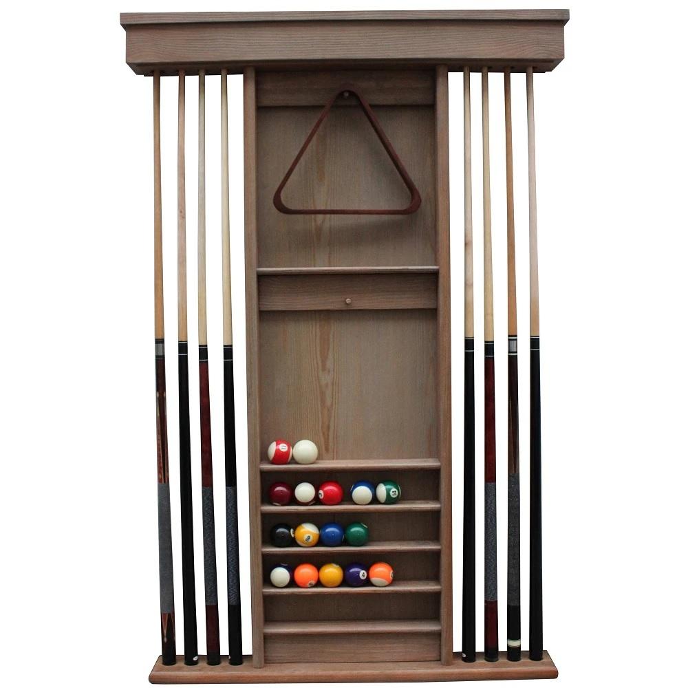 Playcraft Premium Hardwood Billiard Wall Rack - Upper Livin